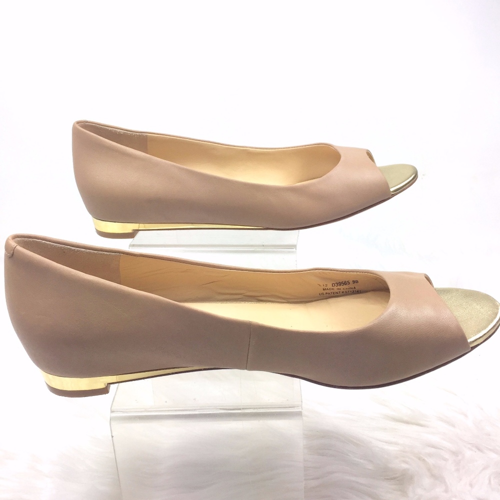 Cole Haan x Nike Air ~ Astoria Flats Gold Trim 9B